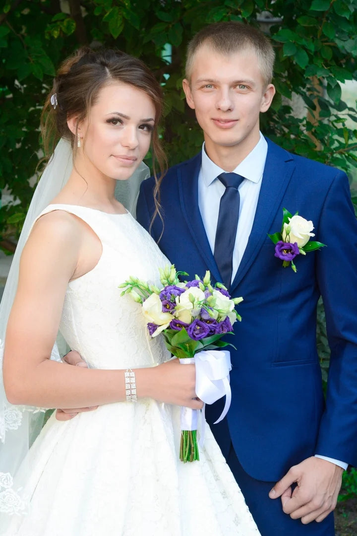 Braut Brautjungfer Hochzeitsstrauß Weiße Seidenblumen Rosen Handgemachte Künstliche Braut Mariage Bouquet Hochzeitszubehör