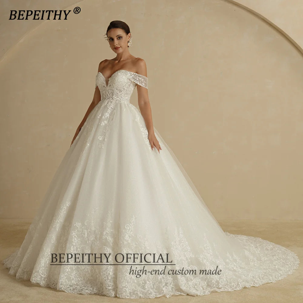 BEPEITHY Individuelles Prinzessinnen-Brautkleid mit Herzausschnitt