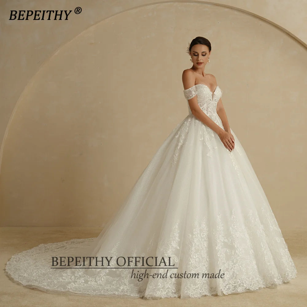BEPEITHY Individuelles Prinzessinnen-Brautkleid mit Herzausschnitt