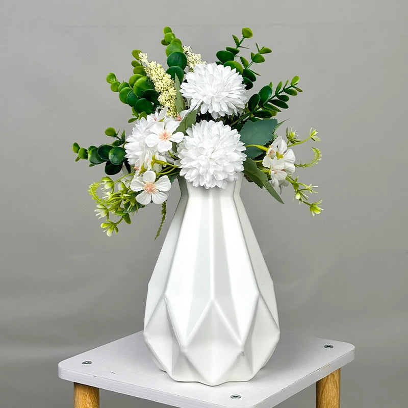 Braut Brautjungfern Hochzeitsstrauß 32cm weiß Champagner Brautstrauß Künstliche Rosen für die Hochzeitskapelle Dekoration