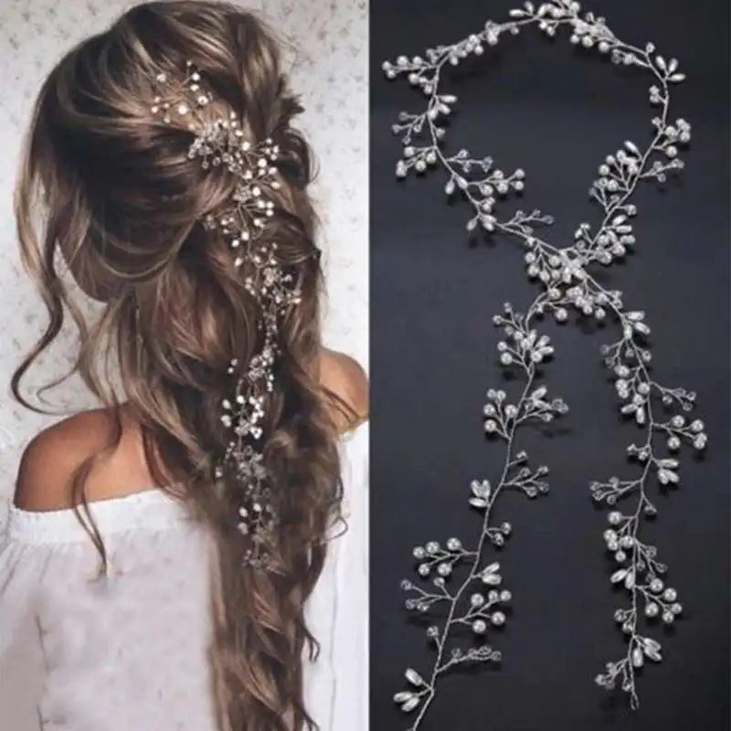 Hochzeit Haarschmuck Kristall Perle Reben Kopf Gürtel Brautschmuck Modeschmuck Braut Kopfschmuck Stirnbänder Zubehör