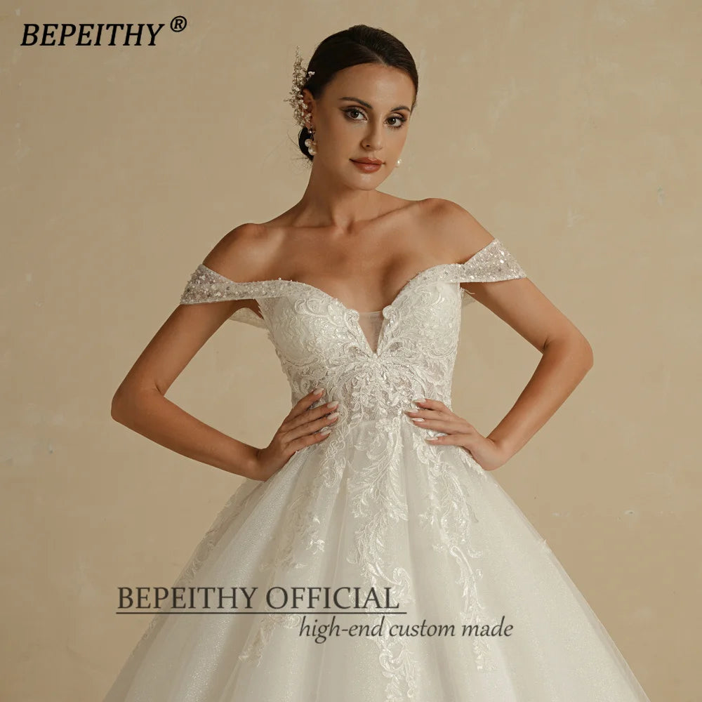 BEPEITHY Individuelles Prinzessinnen-Brautkleid mit Herzausschnitt