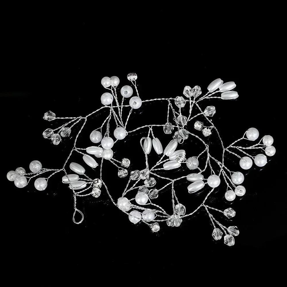 Hochzeit Haarschmuck Kristall Perle Reben Kopf Gürtel Brautschmuck Modeschmuck Braut Kopfschmuck Stirnbänder Zubehör