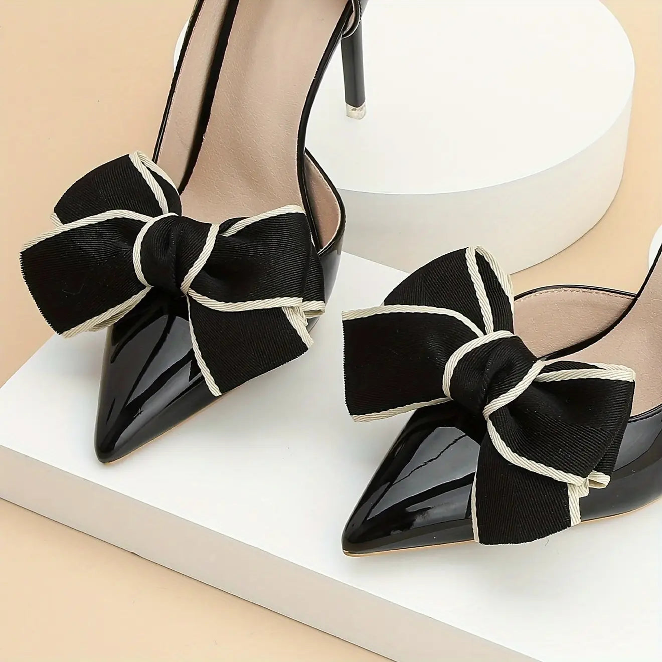 1 paar neue braut schuhe weiß großen bogen frauen schuh schnalle DIY abnehmbare täglichen alle passenden abnehmen satin schuhe blume schuh c