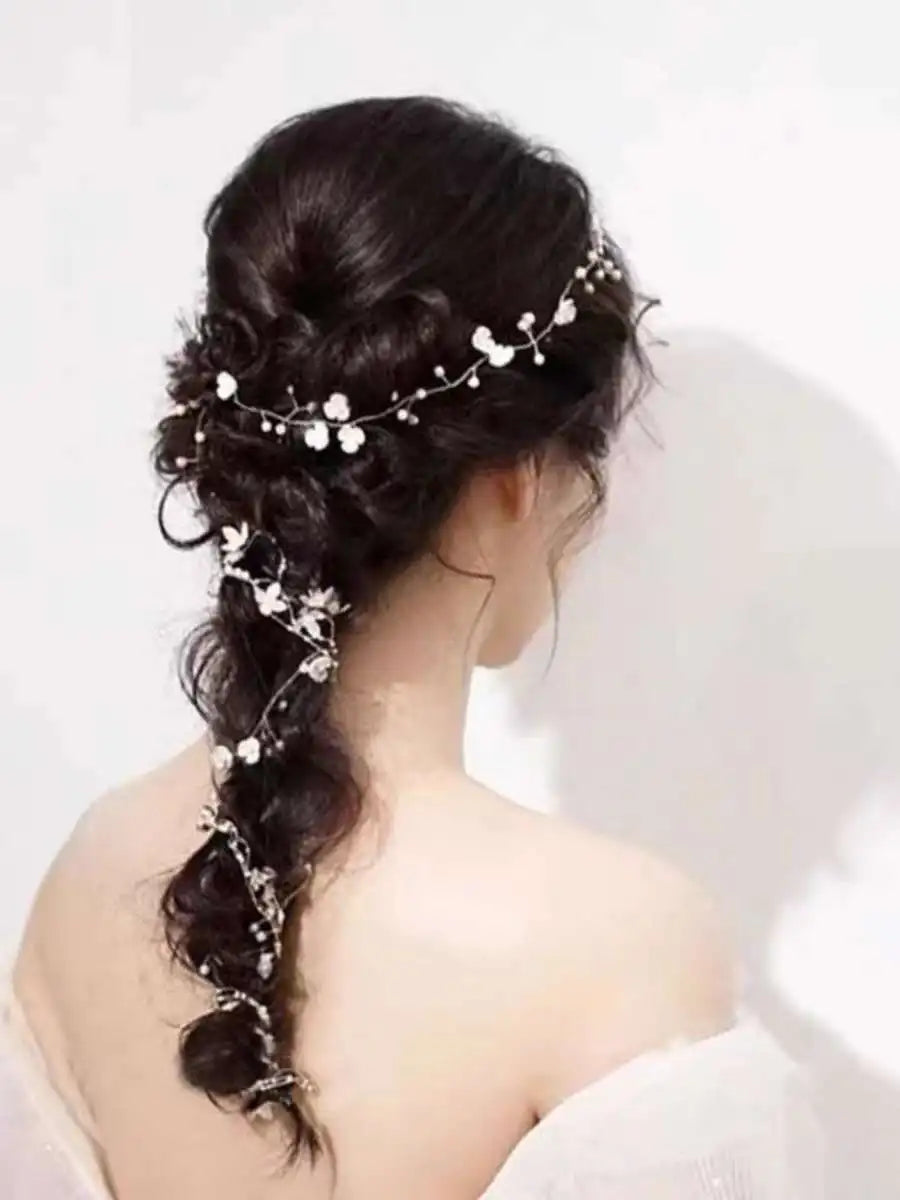 Hochzeit Haarschmuck Kristall Perle Reben Kopf Gürtel Brautschmuck Modeschmuck Braut Kopfschmuck Stirnbänder Zubehör
