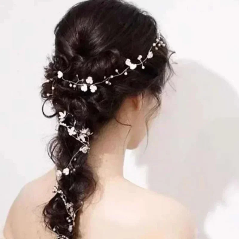 Hochzeit Haarschmuck Kristall Perle Reben Kopf Gürtel Brautschmuck Modeschmuck Braut Kopfschmuck Stirnbänder Zubehör