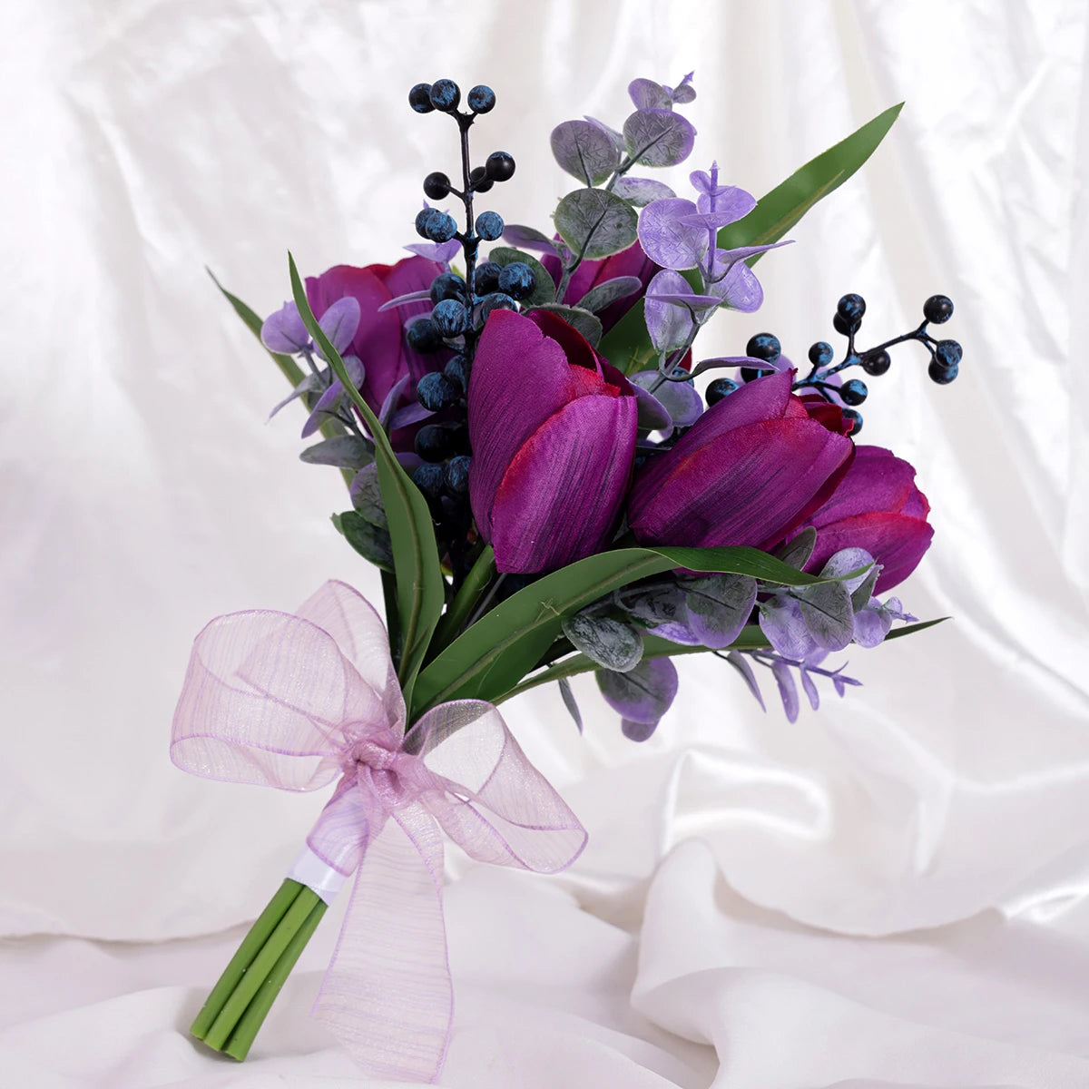 Braut Brautjungfer Hochzeitsstrauß Weiße Seidenblumen Rosen Handgemachte Künstliche Braut Mariage Bouquet Hochzeitszubehör
