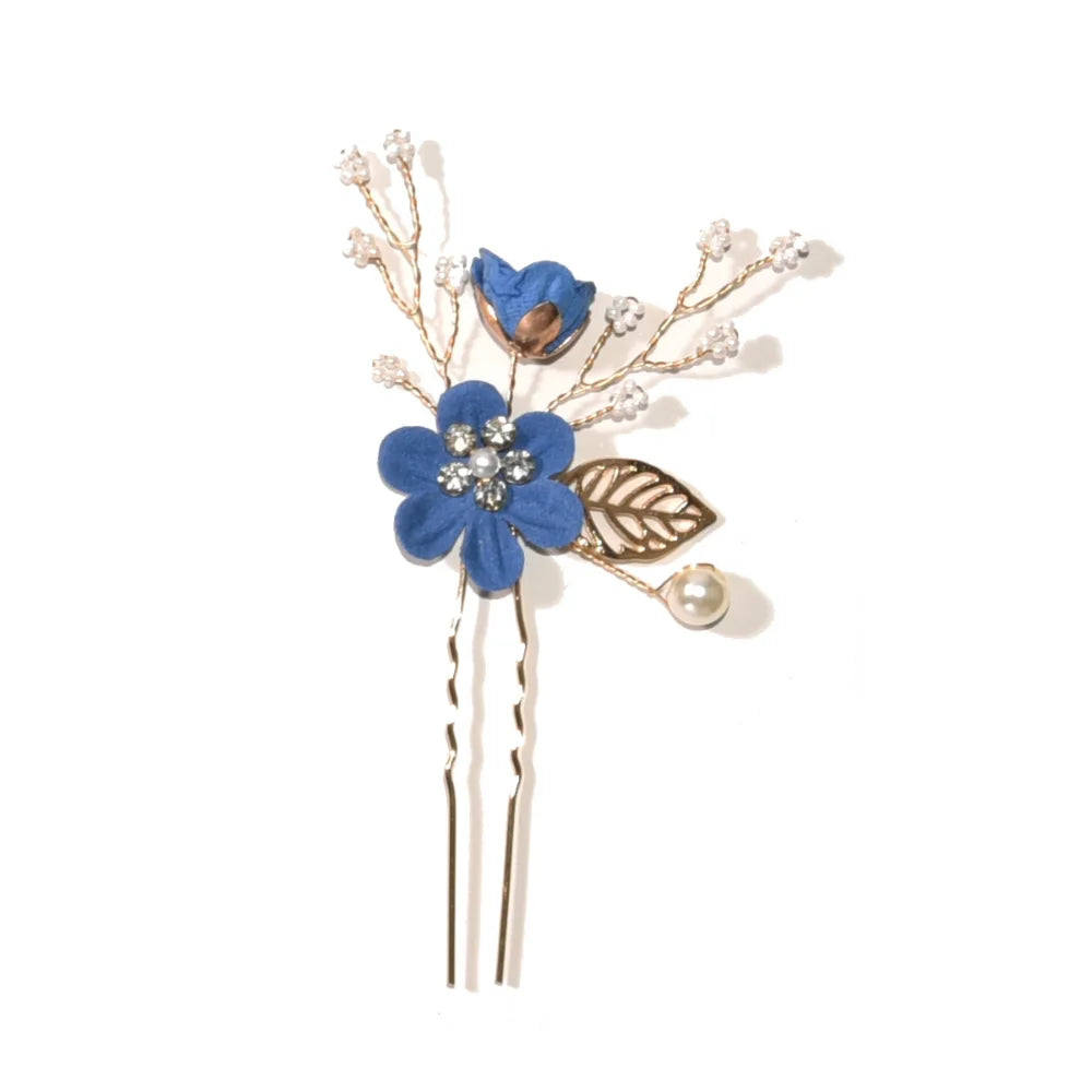 Braut Haarschmuck für Frauen Blume Perle Kopfschmuck Tiara Hochzeit Haarspange Clip Haarnadeln Braut Haarkämme Ornamente Schmuck