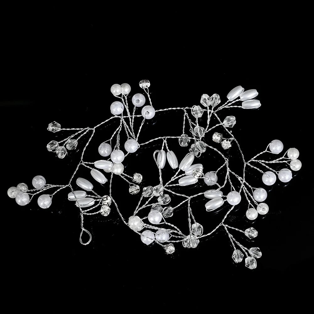 Hochzeit Haarschmuck Kristall Perle Reben Kopf Gürtel Brautschmuck Modeschmuck Braut Kopfschmuck Stirnbänder Zubehör