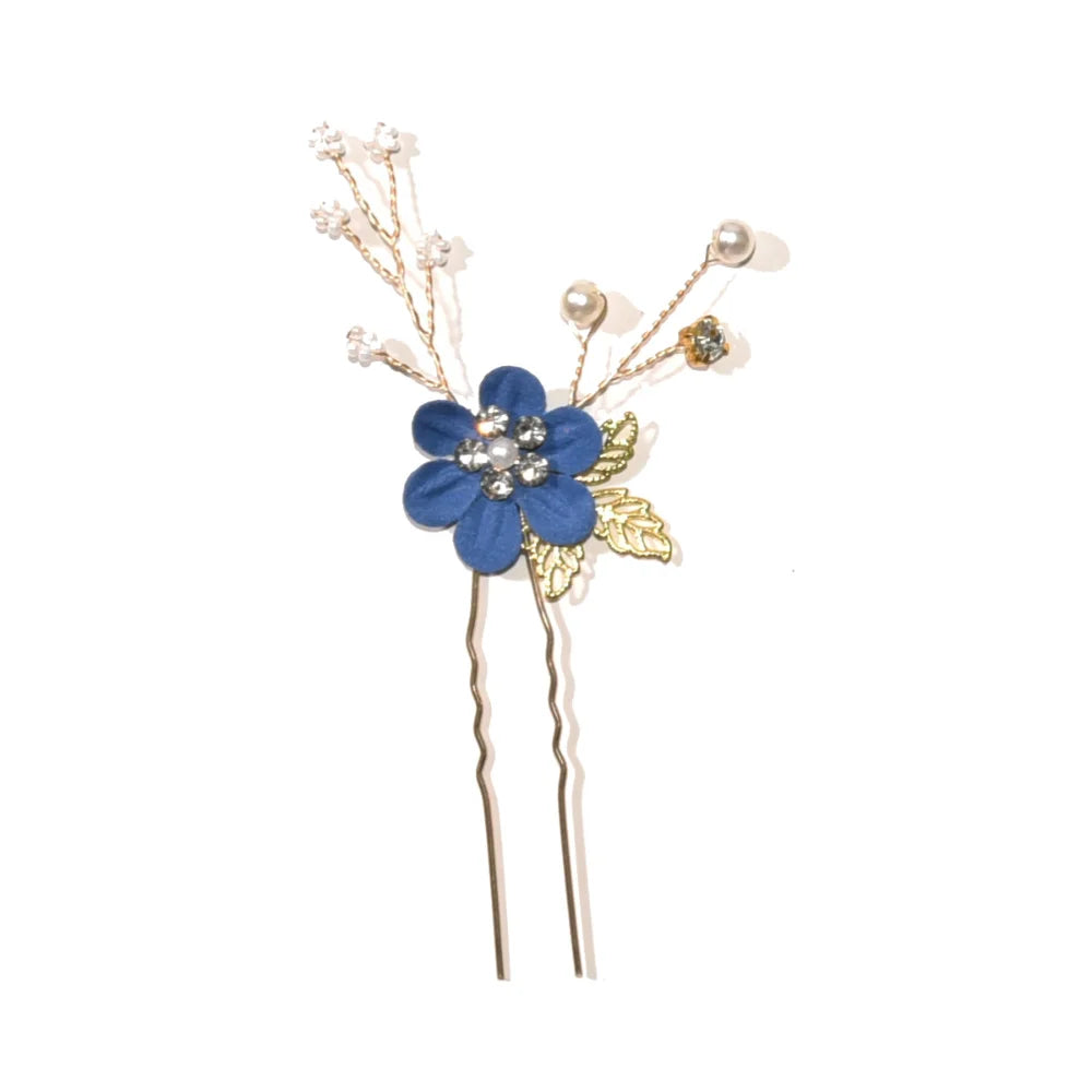 Braut Haarschmuck für Frauen Blume Perle Kopfschmuck Tiara Hochzeit Haarspange Clip Haarnadeln Braut Haarkämme Ornamente Schmuck