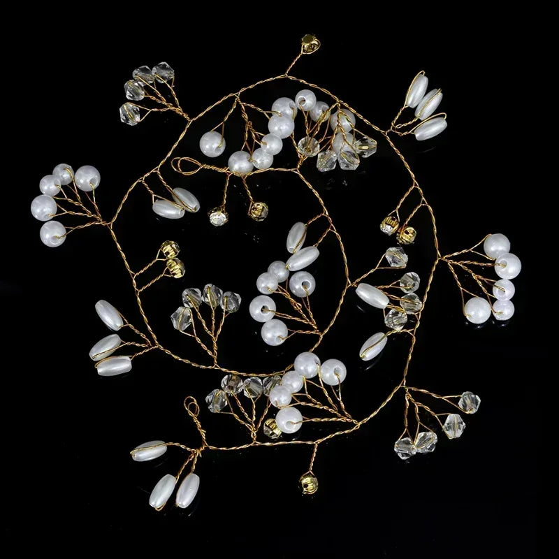 Hochzeit Haarschmuck Kristall Perle Reben Kopf Gürtel Brautschmuck Modeschmuck Braut Kopfschmuck Stirnbänder Zubehör